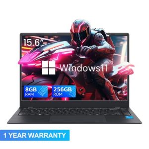 Blueing Blueing Laptop J4125, Intel Celeron, 8GB RAM, 256GB SSD, 15.6" Display, Black