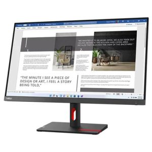 Lenovo ThinkVision S27i-30 27" FHD Monitor – 1080p IPS Display, HDMI/VGA, Eye Comfort, Ultra-Slim